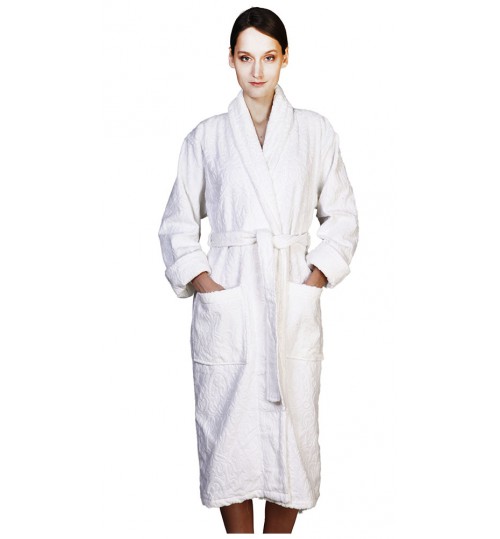 Банный халат SL с шалькой XL (52) белый