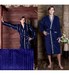 Мужской банный халат SL L (50) синий