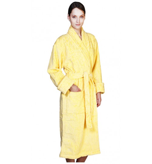 Банный халат SL с шалькой L (50) желтый