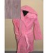 Детский халат с капюшоном SL розовый 8-10 лет