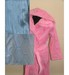 Детский халат с капюшоном SL голубой 8-10 лет