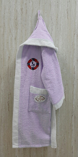 Детский банный халат Volenka Юнга Lilac 10-12 лет