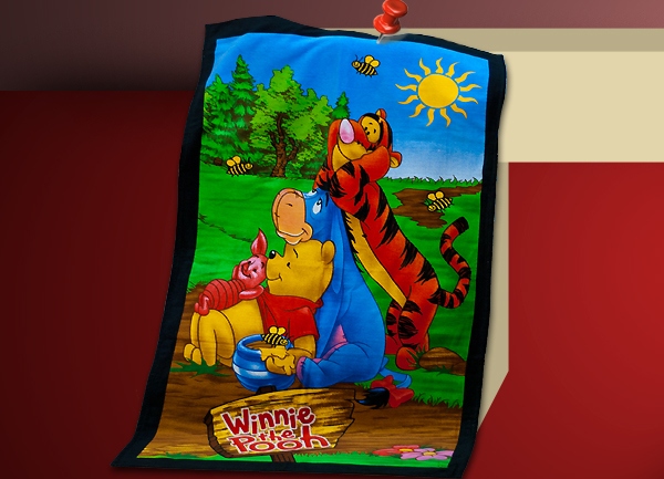 Пляжное полотенце Winnie-the-Pooh